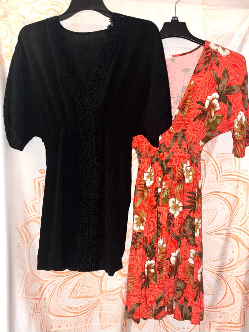Bundle of Black & Orange Swim-suite Cover-ups